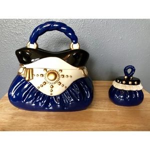 Handbag Cookie and Snack Jar Set